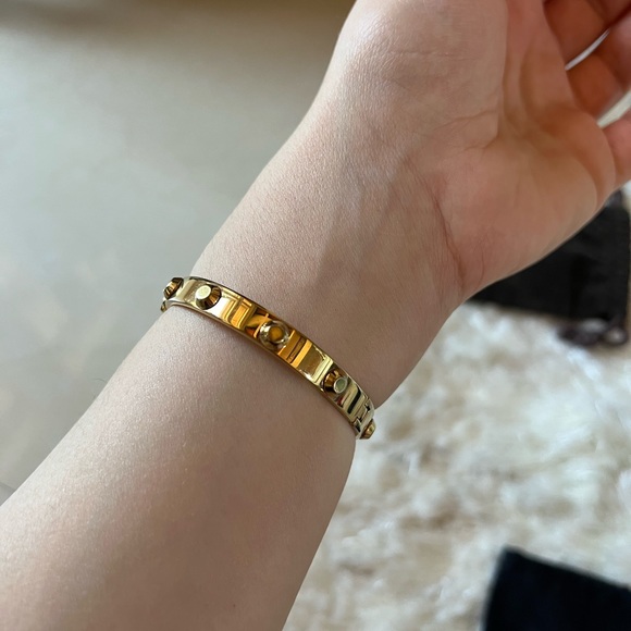 MICHAEL KORS Gold Studded Buckle Bracelet - Picture 2 of 4